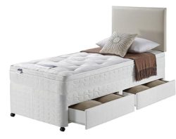 Silentnight - Miracoil Travis Ortho Single 2 Drawer - Divan Bed